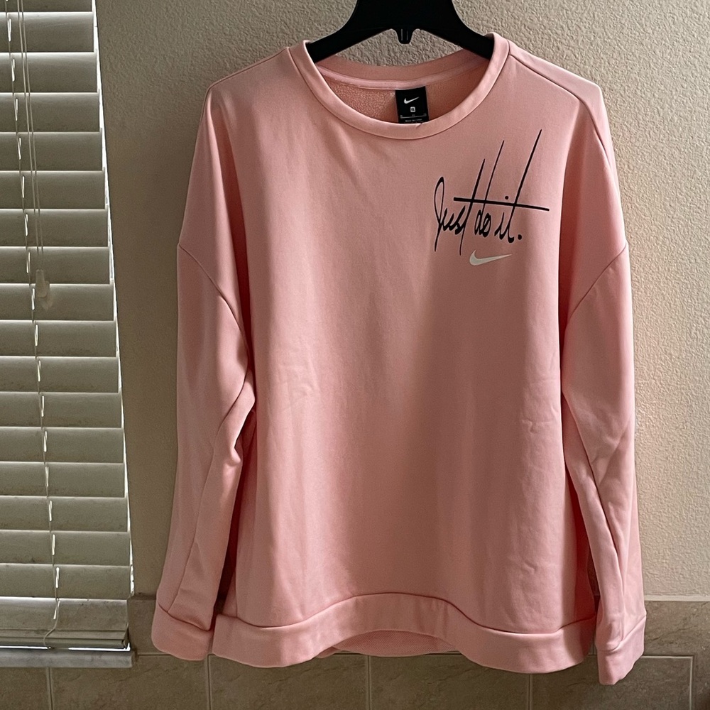 Nike Pink Boxy Long Sleeve Hoodie